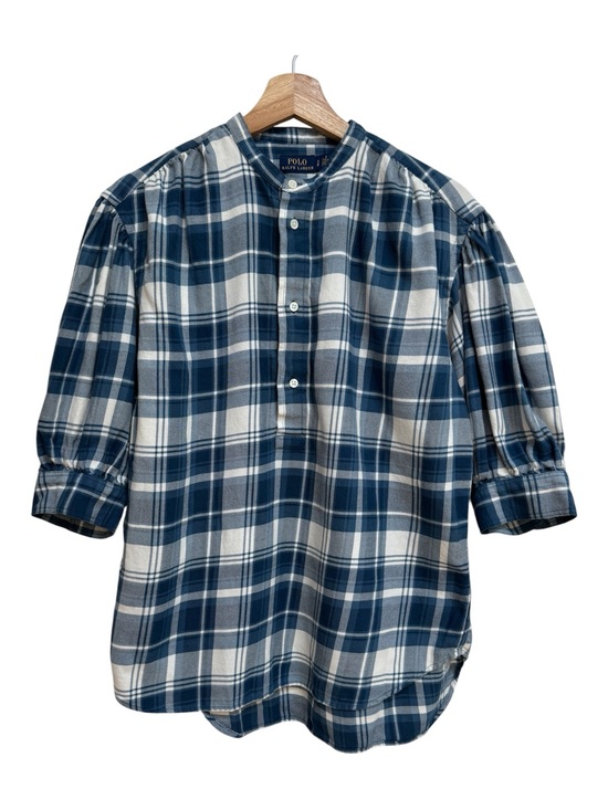 Polo Ralph Lauren Tops - Polo Ralph Lauren Cotton Plaid Popover Blouse Top Women Small Country Western